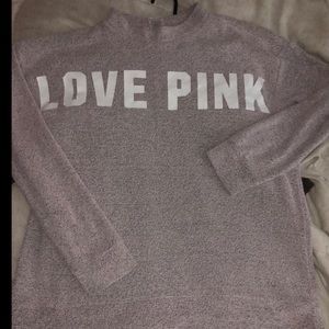 Victoria’s Secret pink sweatshirt